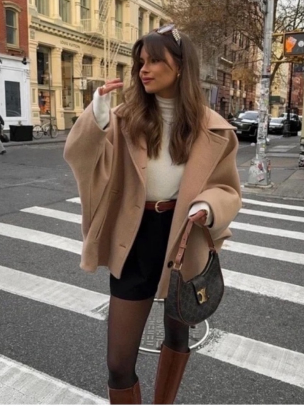 Zara Camel Coat Jacket - Picture 10 of 15